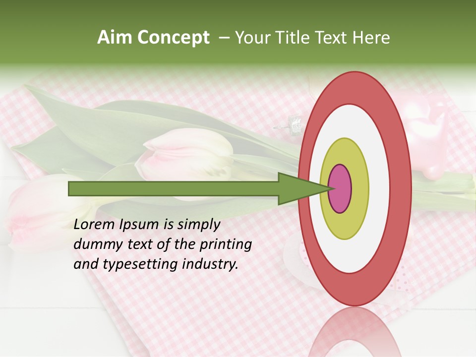 Fasten Wei Blume Rosa PowerPoint Template