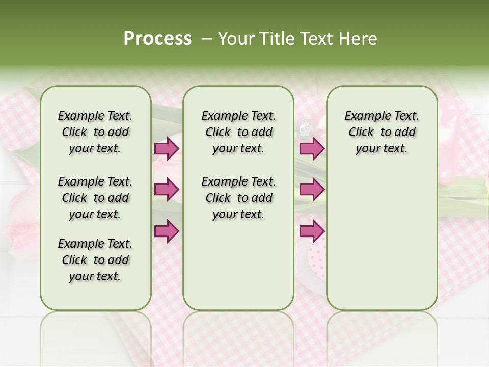 Fasten Wei Blume Rosa PowerPoint Template