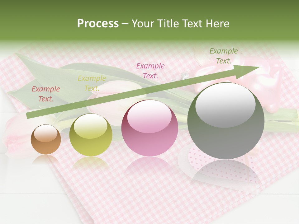 Fasten Wei Blume Rosa PowerPoint Template