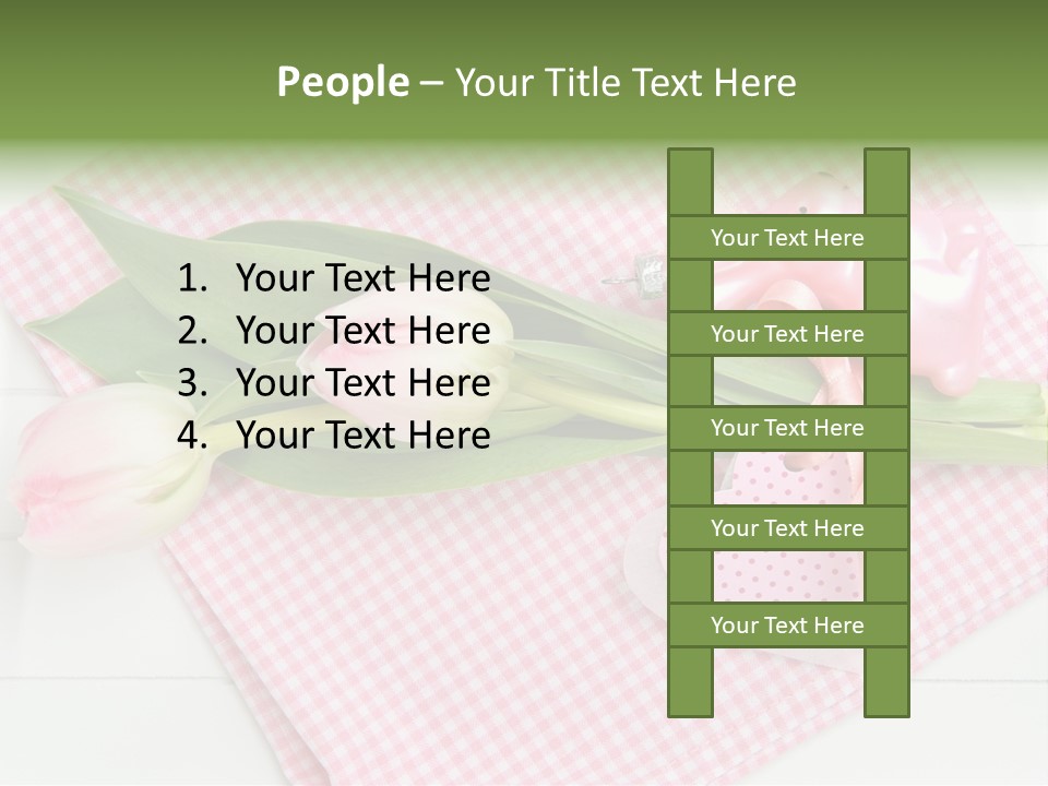 Fasten Wei Blume Rosa PowerPoint Template