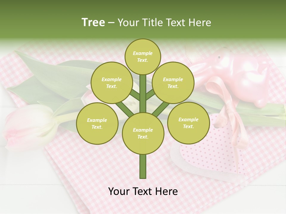 Fasten Wei Blume Rosa PowerPoint Template