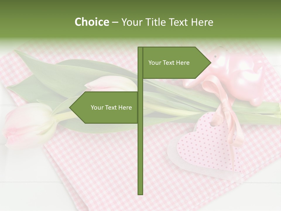 Fasten Wei Blume Rosa PowerPoint Template