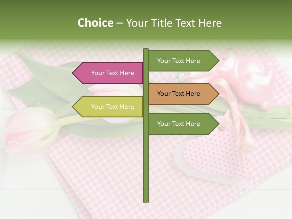 Fasten Wei Blume Rosa PowerPoint Template