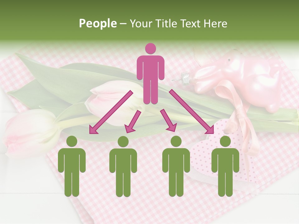 Fasten Wei Blume Rosa PowerPoint Template