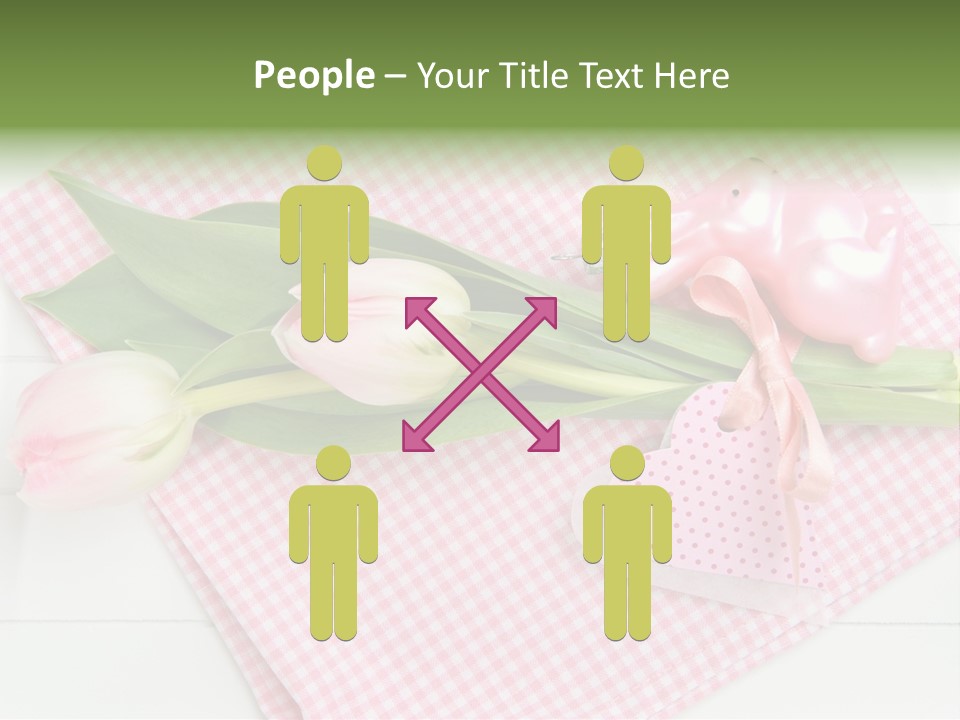 Fasten Wei Blume Rosa PowerPoint Template