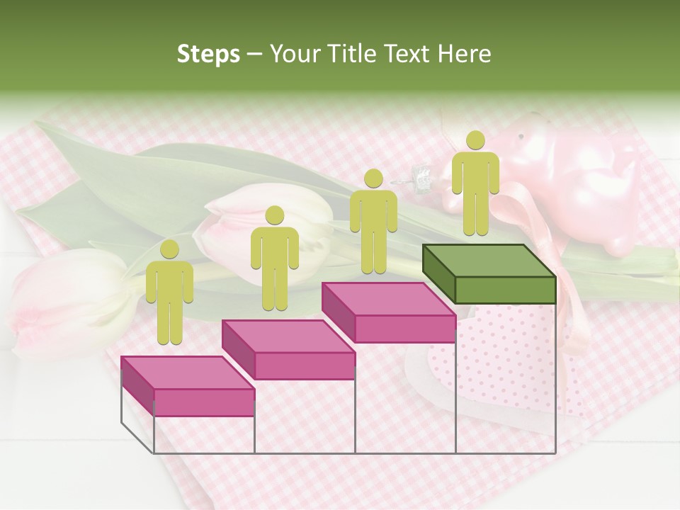 Fasten Wei Blume Rosa PowerPoint Template