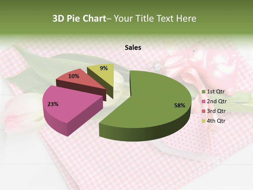 Fasten Wei Blume Rosa PowerPoint Template