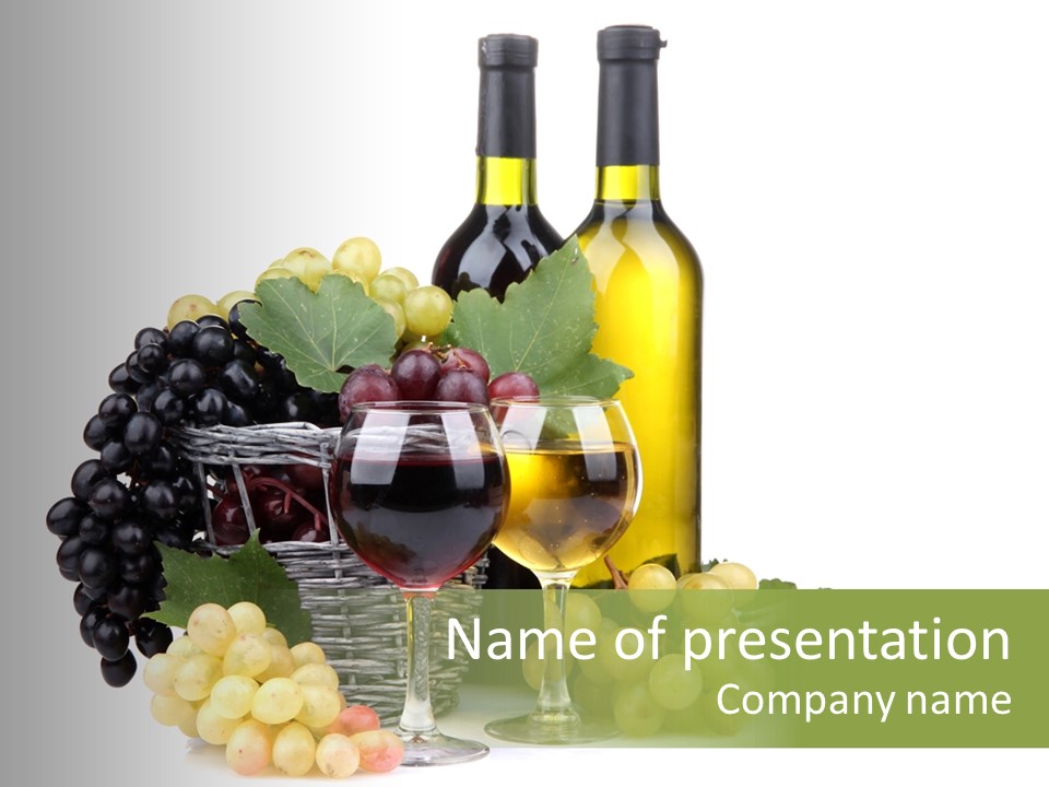 Grape Gourmet Vino PowerPoint Template