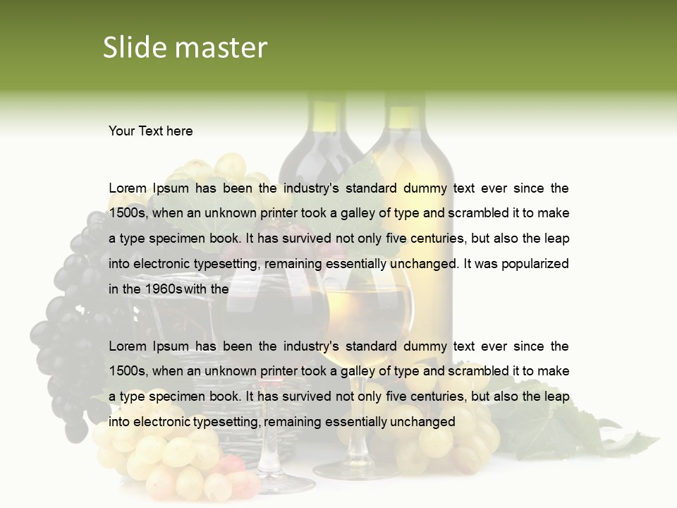 Grape Gourmet Vino PowerPoint Template