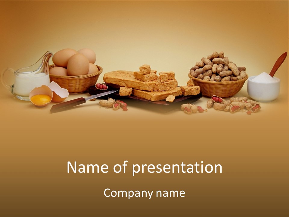 Composition Creamy Recipe PowerPoint Template