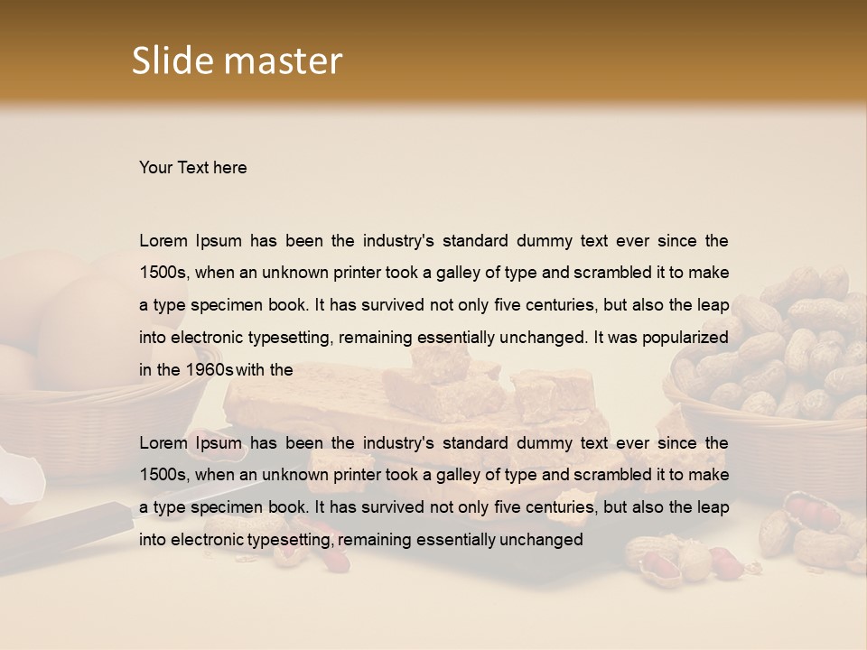 Composition Creamy Recipe PowerPoint Template