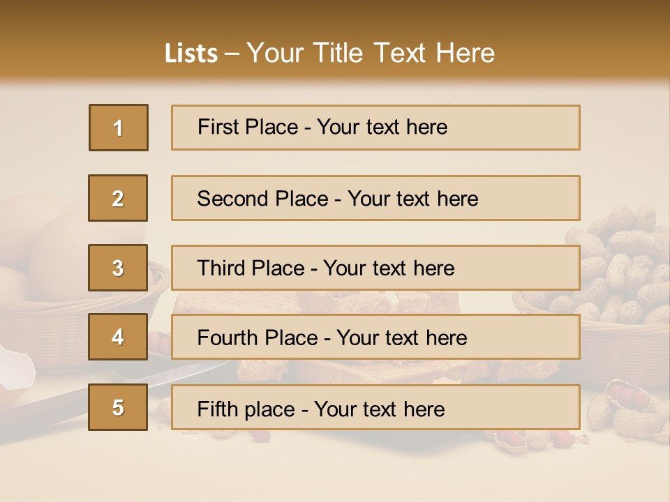 Composition Creamy Recipe PowerPoint Template