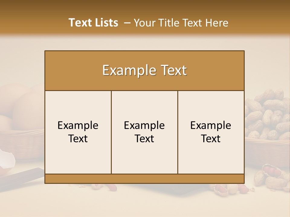 Composition Creamy Recipe PowerPoint Template