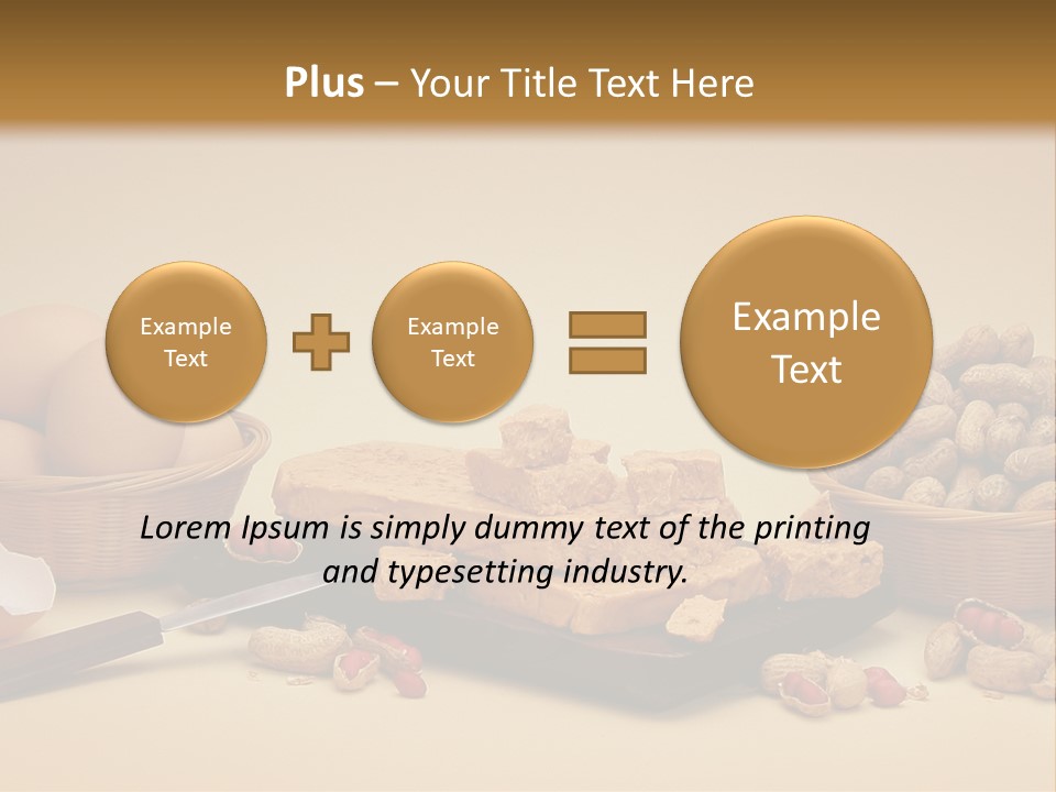 Composition Creamy Recipe PowerPoint Template