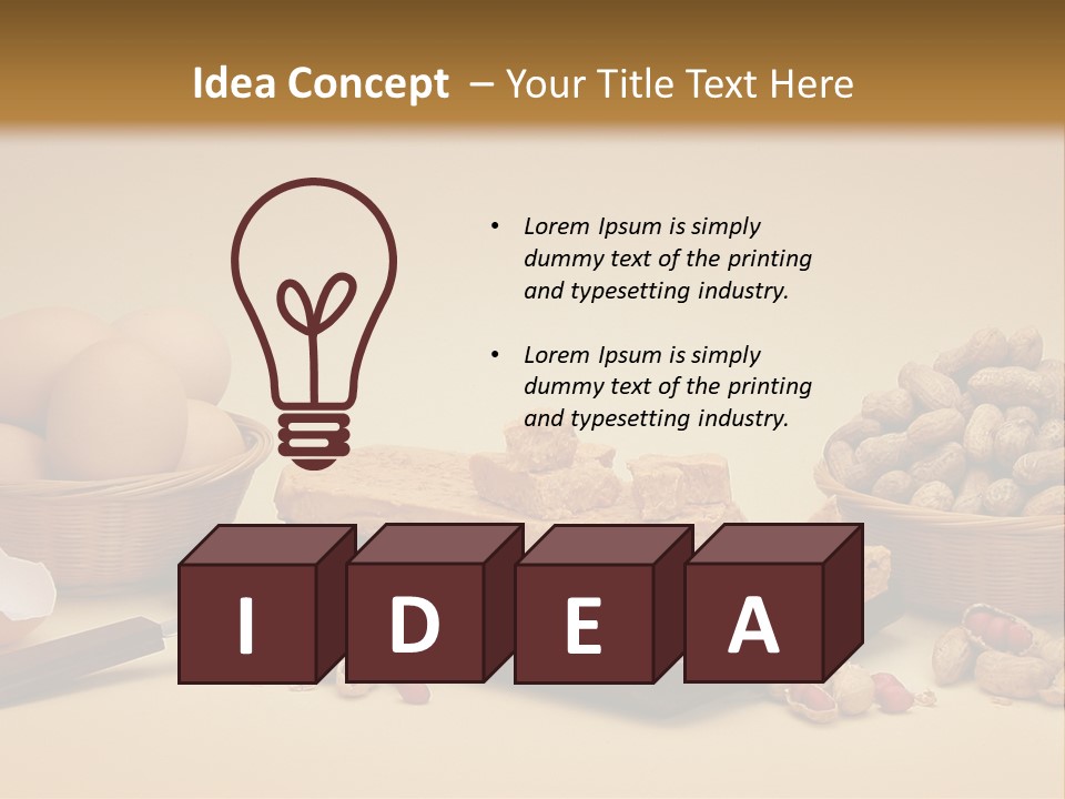 Composition Creamy Recipe PowerPoint Template
