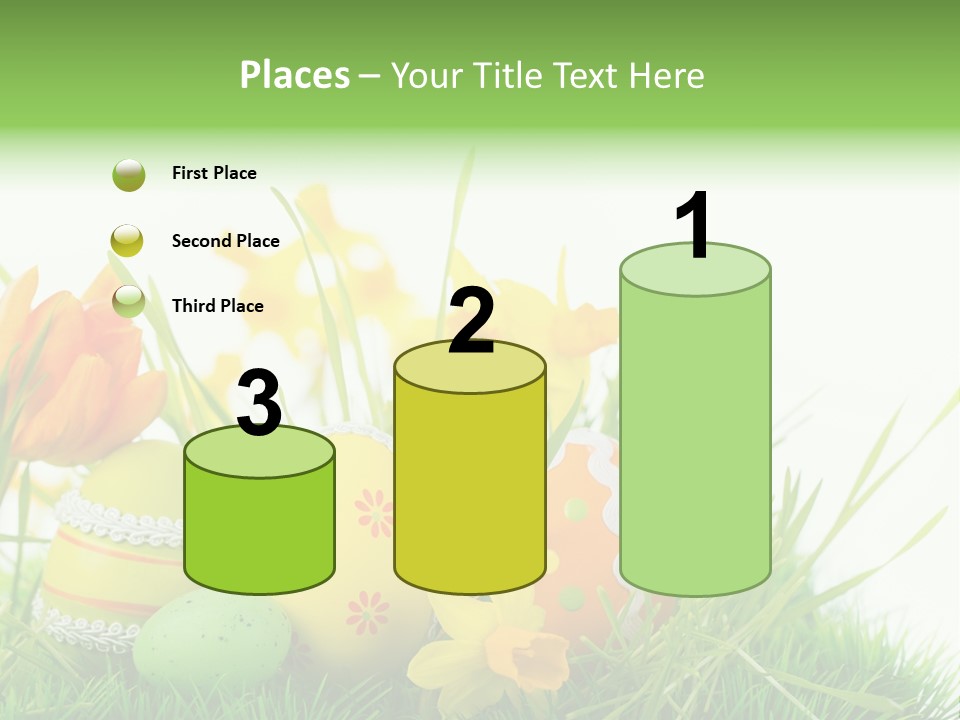 Easteregg Ostereier Suchen Karte PowerPoint Template