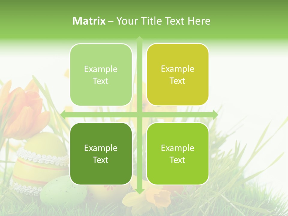 Easteregg Ostereier Suchen Karte PowerPoint Template