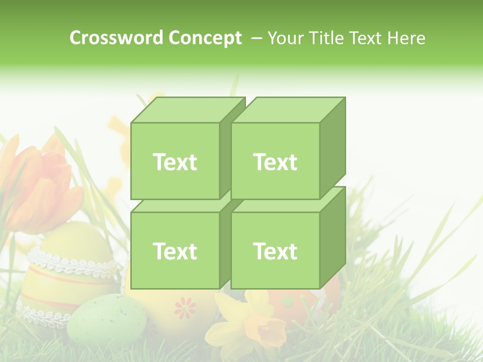 Easteregg Ostereier Suchen Karte PowerPoint Template