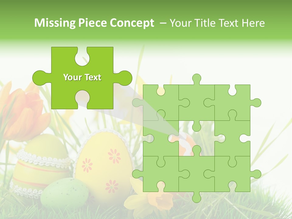 Easteregg Ostereier Suchen Karte PowerPoint Template