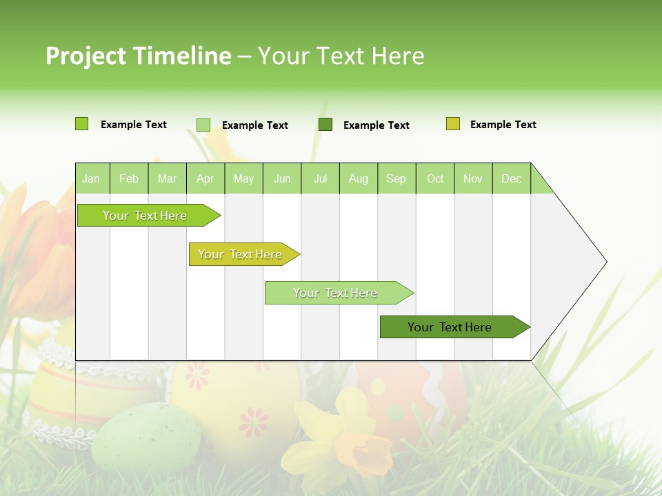 Easteregg Ostereier Suchen Karte PowerPoint Template