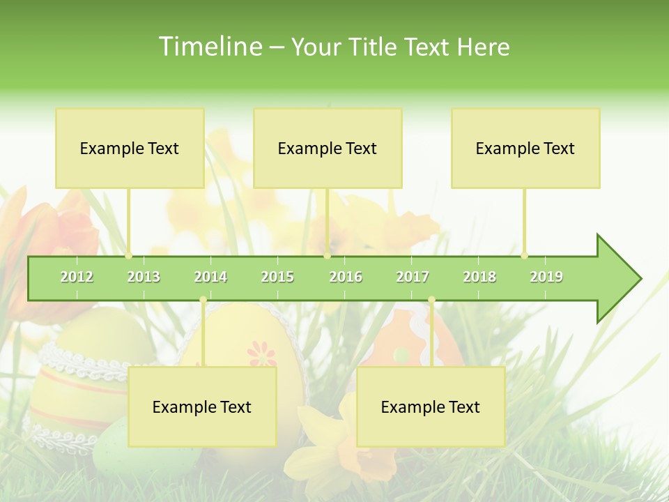 Easteregg Ostereier Suchen Karte PowerPoint Template