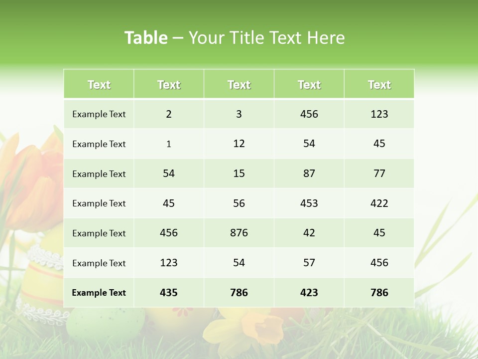 Easteregg Ostereier Suchen Karte PowerPoint Template