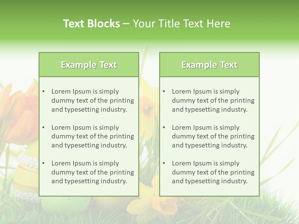 Easteregg Ostereier Suchen Karte PowerPoint Template