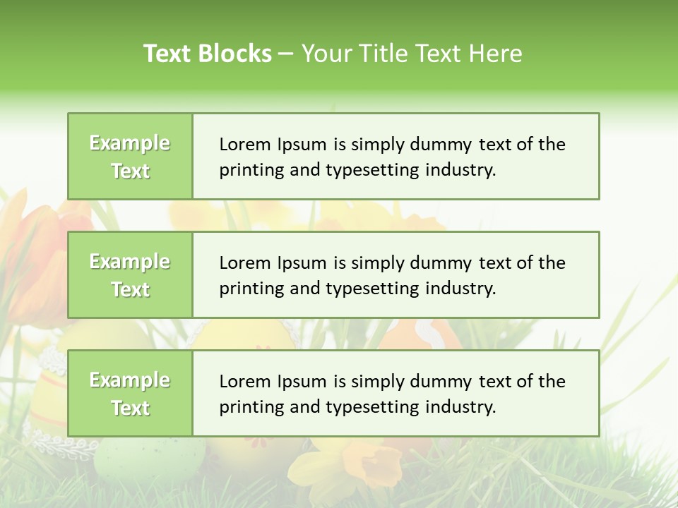 Easteregg Ostereier Suchen Karte PowerPoint Template