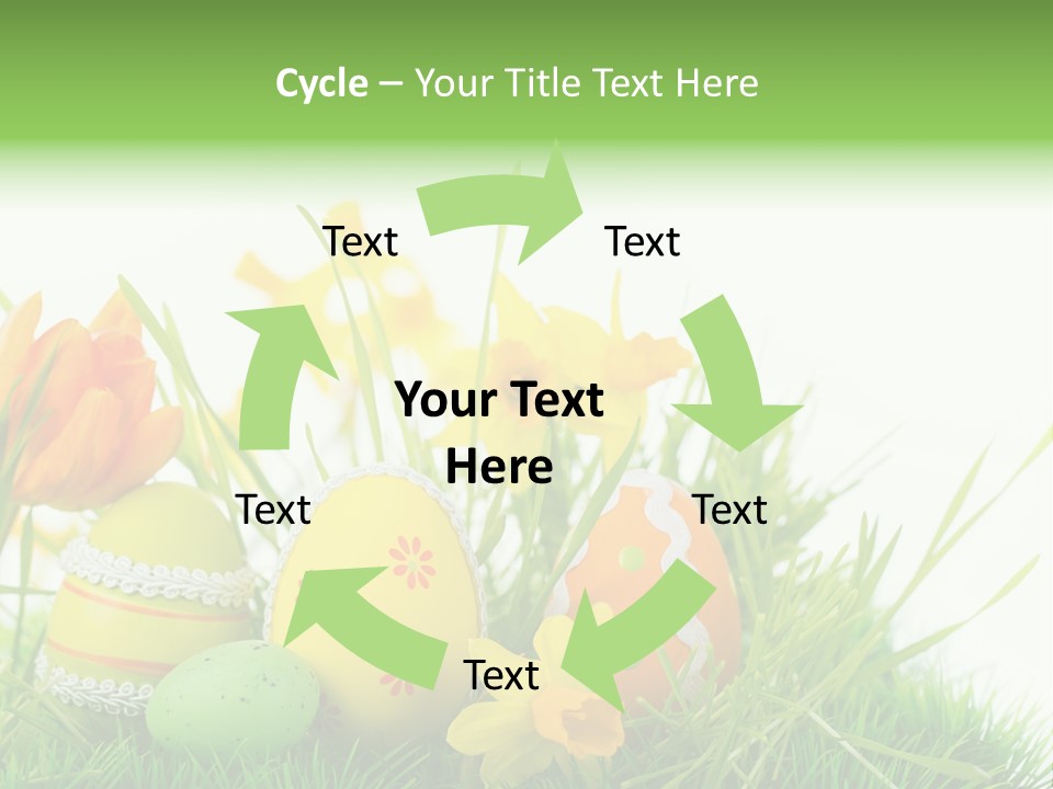 Easteregg Ostereier Suchen Karte PowerPoint Template