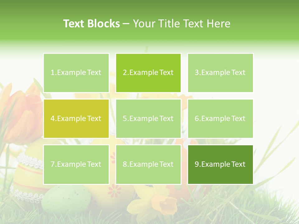 Easteregg Ostereier Suchen Karte PowerPoint Template