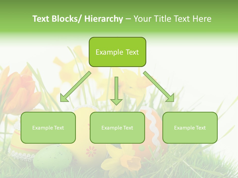 Easteregg Ostereier Suchen Karte PowerPoint Template