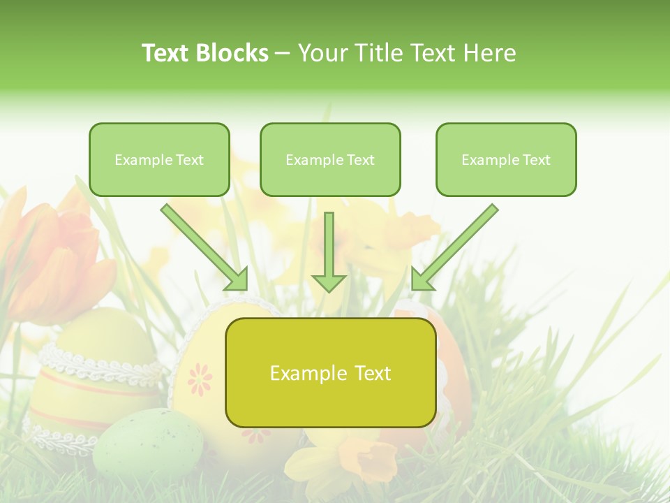 Easteregg Ostereier Suchen Karte PowerPoint Template