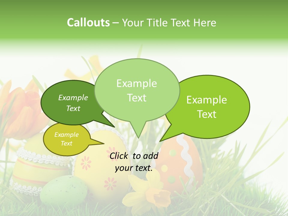 Easteregg Ostereier Suchen Karte PowerPoint Template