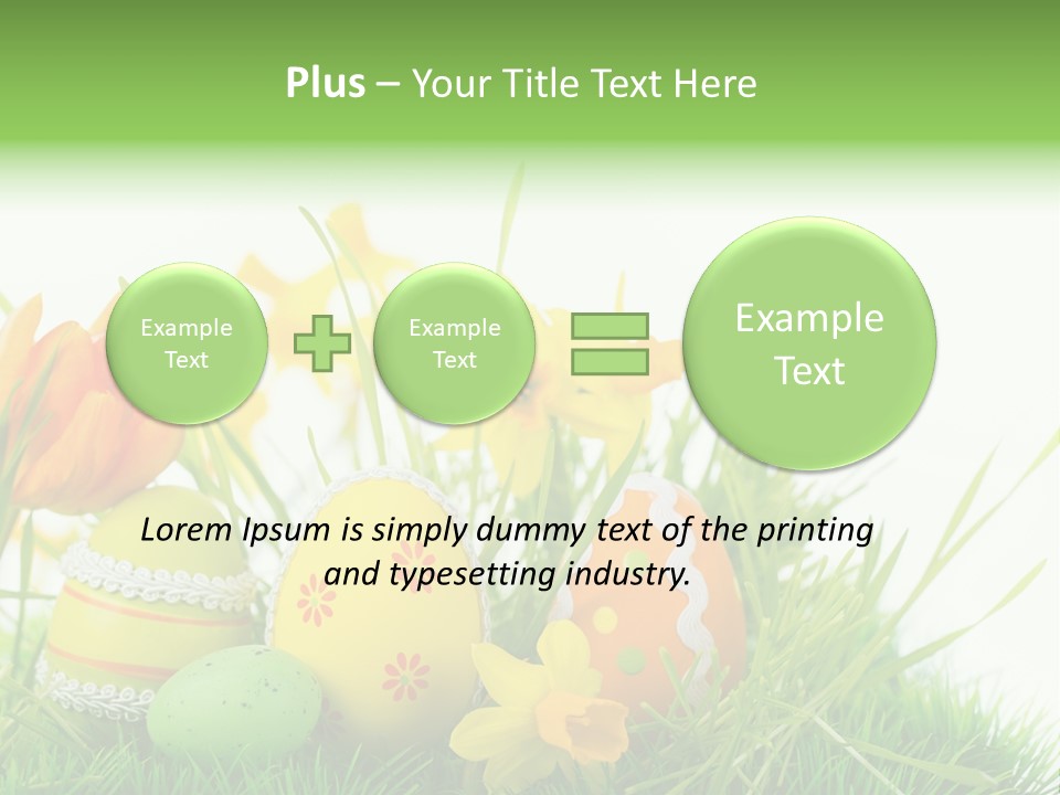 Easteregg Ostereier Suchen Karte PowerPoint Template