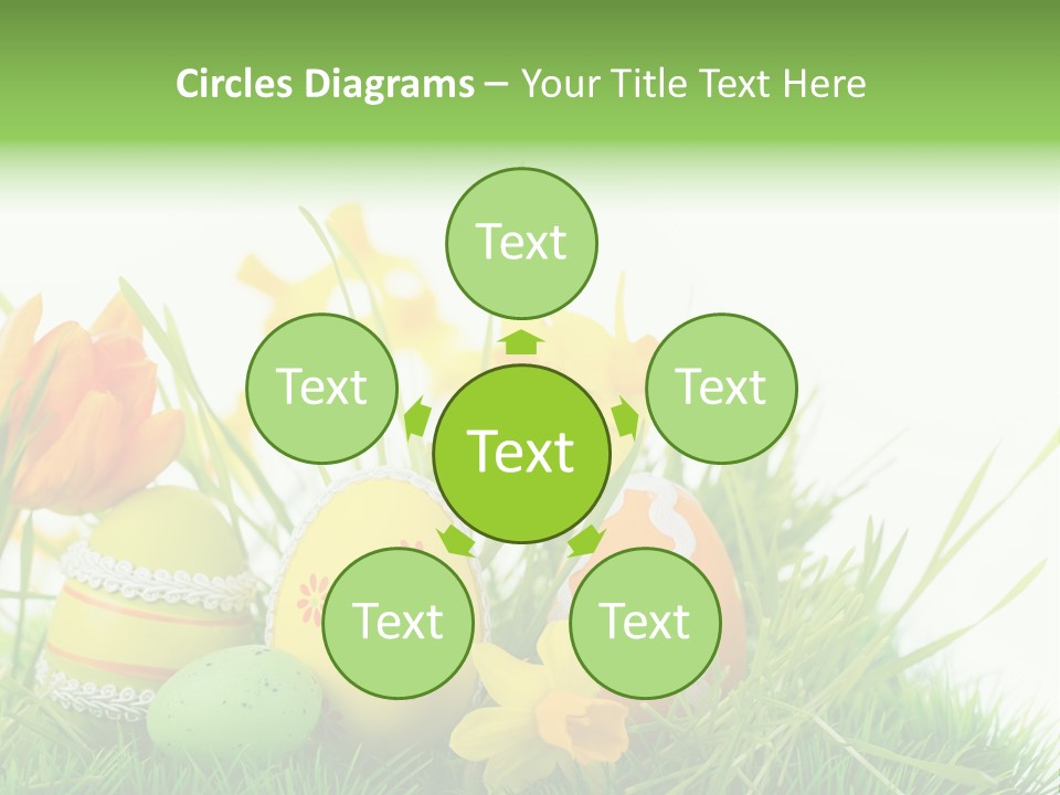 Easteregg Ostereier Suchen Karte PowerPoint Template