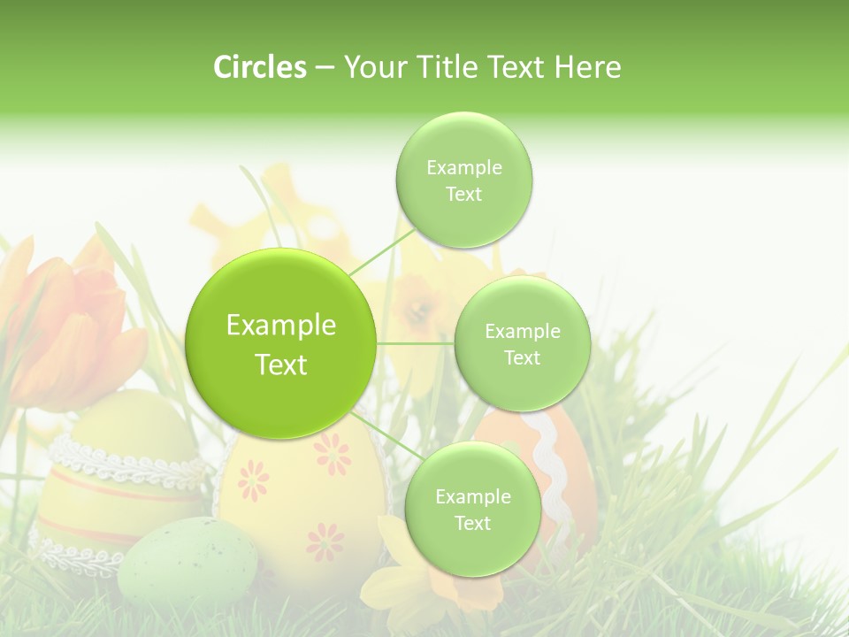 Easteregg Ostereier Suchen Karte PowerPoint Template