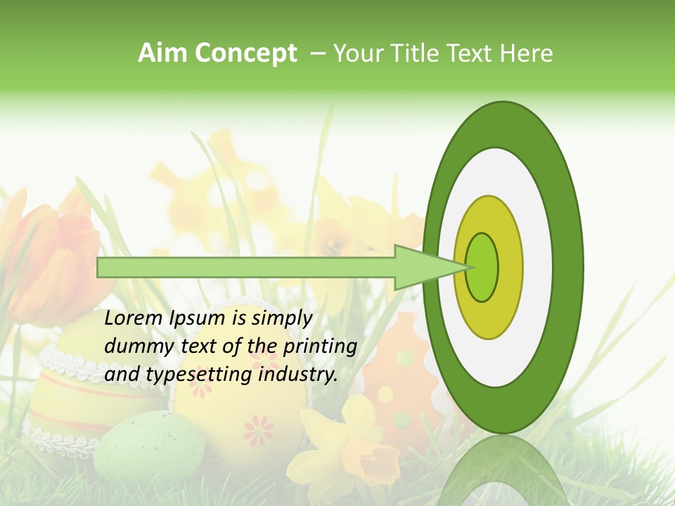 Easteregg Ostereier Suchen Karte PowerPoint Template