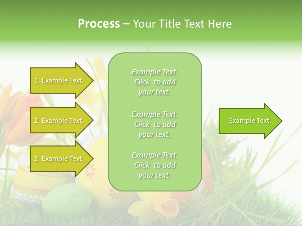 Easteregg Ostereier Suchen Karte PowerPoint Template