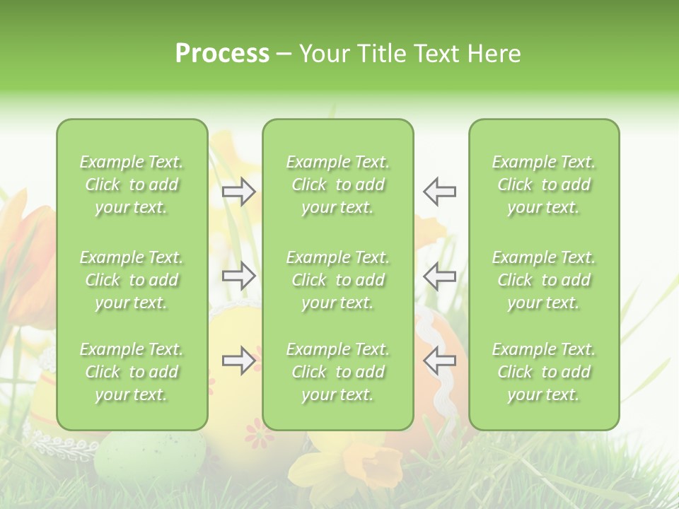 Easteregg Ostereier Suchen Karte PowerPoint Template