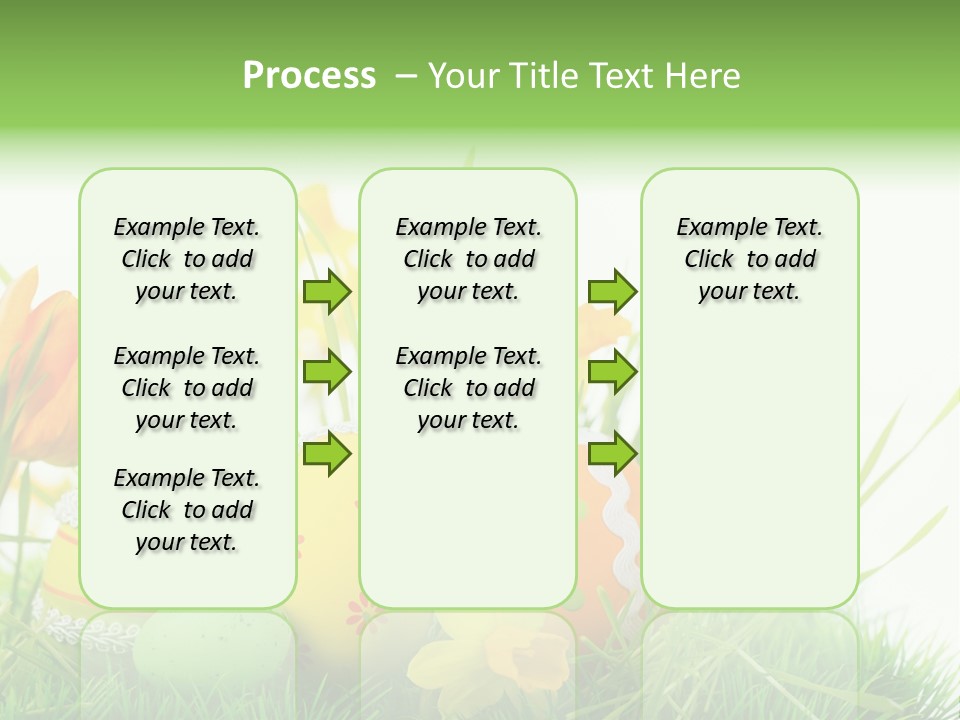 Easteregg Ostereier Suchen Karte PowerPoint Template