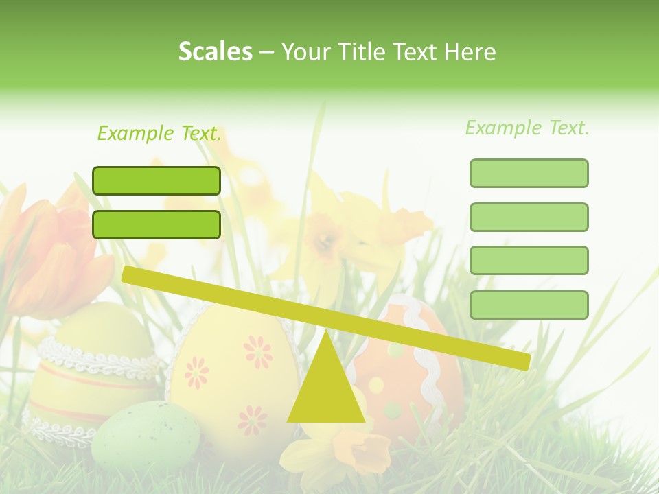 Easteregg Ostereier Suchen Karte PowerPoint Template