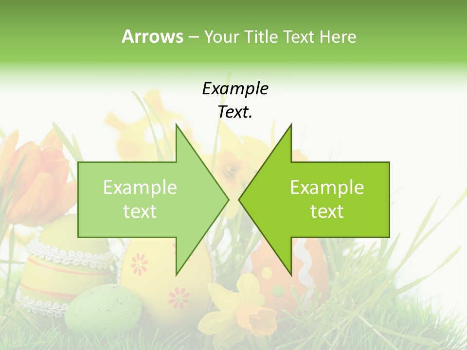 Easteregg Ostereier Suchen Karte PowerPoint Template