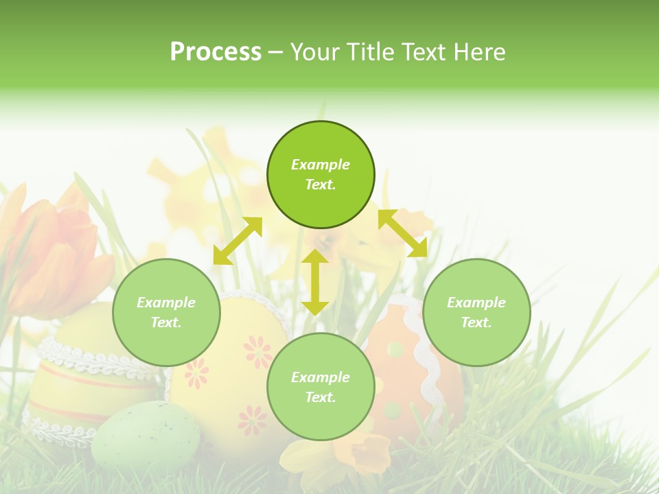 Easteregg Ostereier Suchen Karte PowerPoint Template