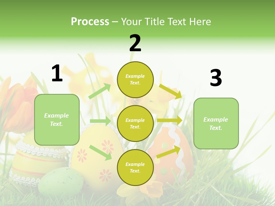 Easteregg Ostereier Suchen Karte PowerPoint Template