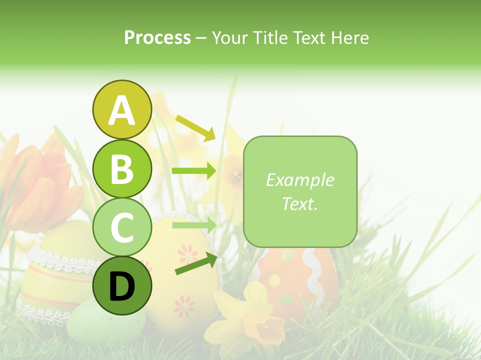 Easteregg Ostereier Suchen Karte PowerPoint Template