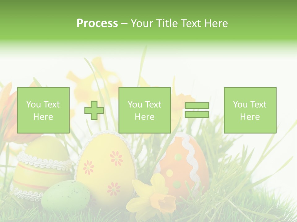 Easteregg Ostereier Suchen Karte PowerPoint Template