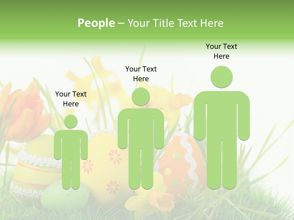 Easteregg Ostereier Suchen Karte PowerPoint Template