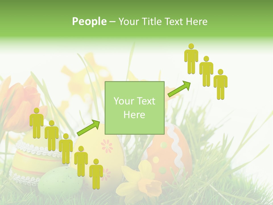 Easteregg Ostereier Suchen Karte PowerPoint Template
