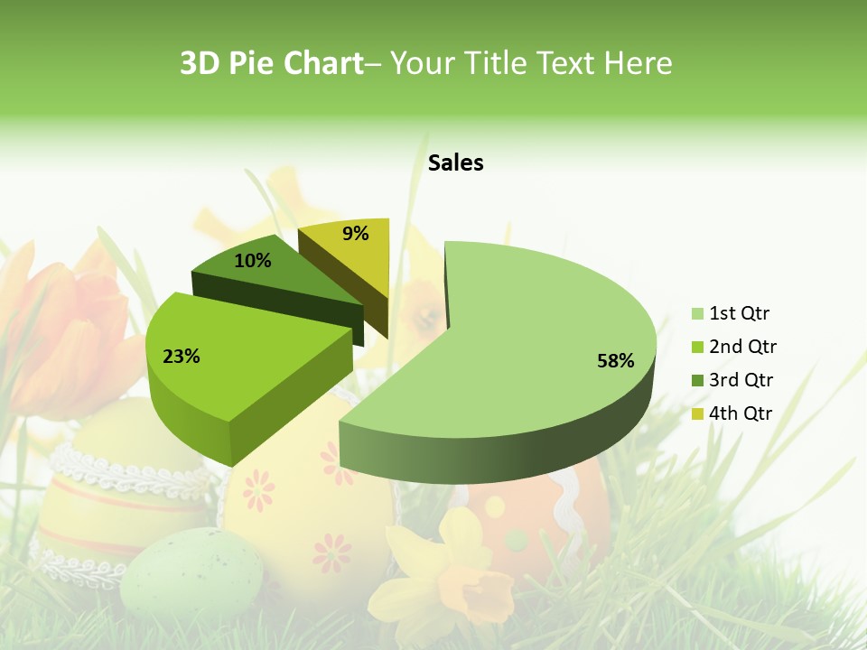 Easteregg Ostereier Suchen Karte PowerPoint Template