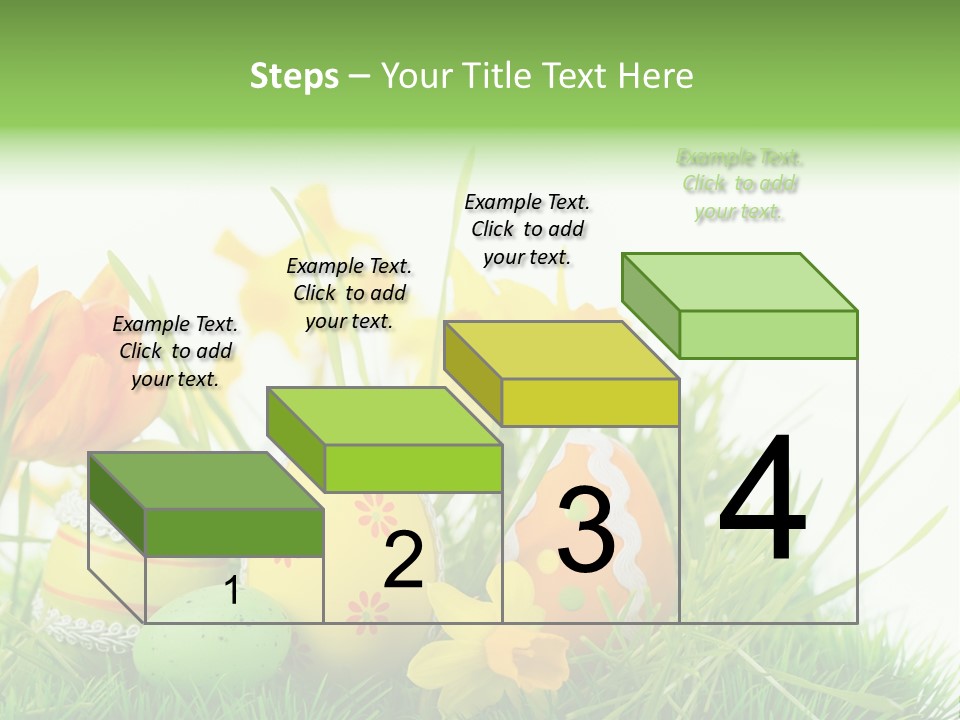 Easteregg Ostereier Suchen Karte PowerPoint Template